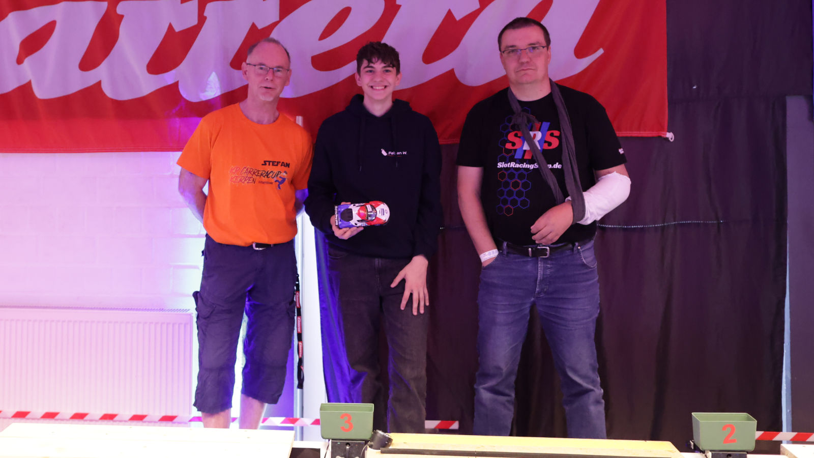 Das Podium der Deutschen Carrera Meisterschaft 2025