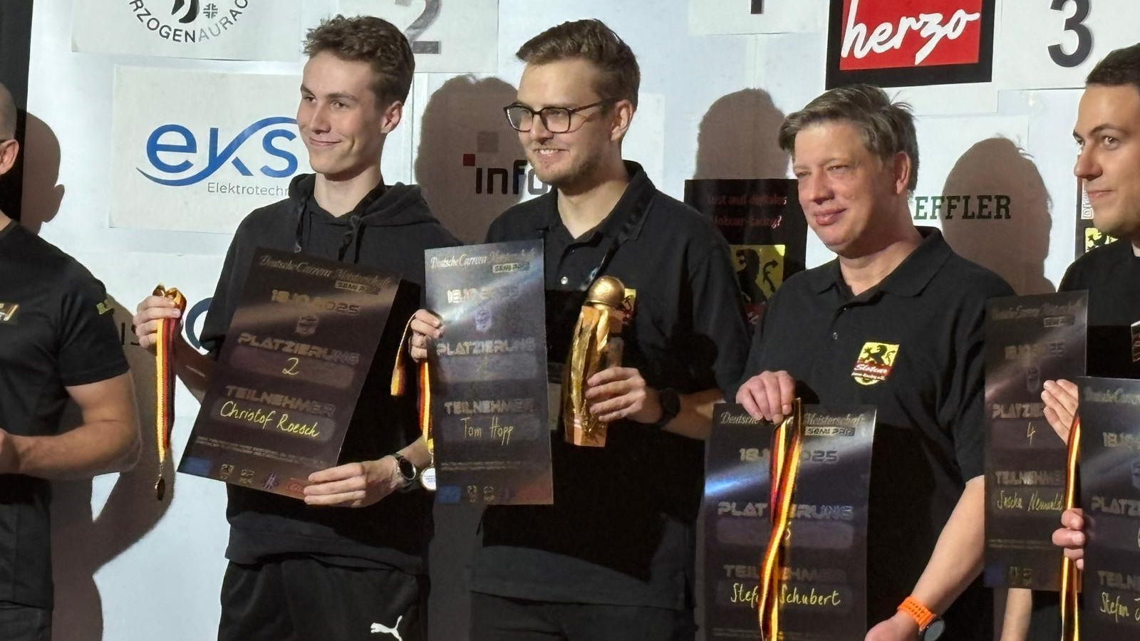 Die Top-3: Christof Rösch, Tom Hopp und Stefan Schubert